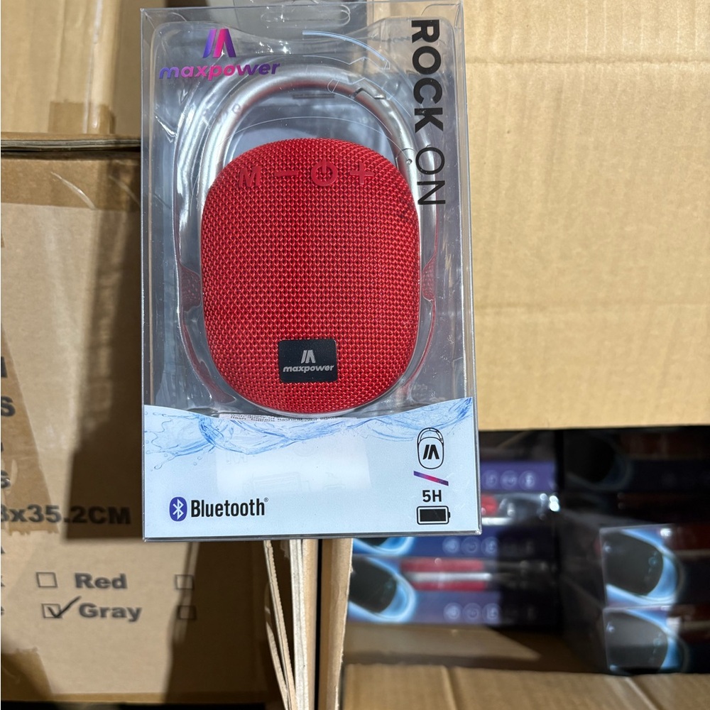 Red Portable Bluetooth Speaker